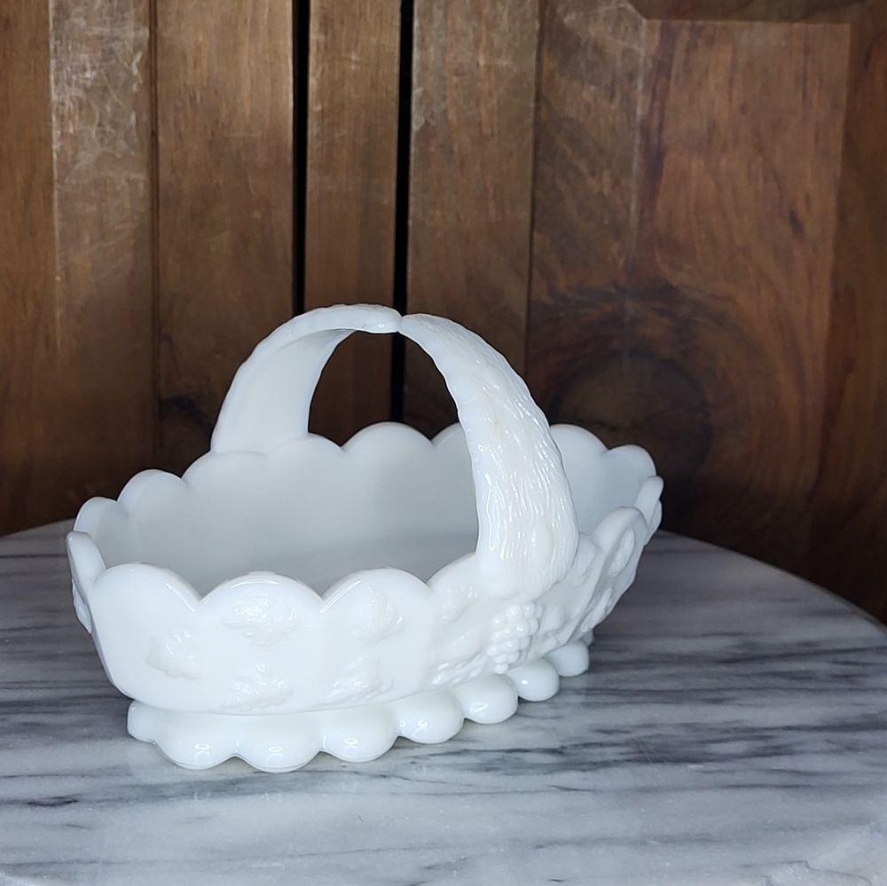 Milk Glass Candy Dish - Picture 8 of 13